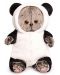 Плюшена играчка Budi Basa - Коте Басик бебе в костюм на панда, 20 cm - 1t