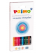 Комплект цветни моливи Primo - Триъгълни, 12 цвята + острилка - 1t