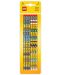 Комплект графитни моливи Lego Wear - Iconic, 6 броя, с гумички - 1t