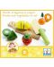 Дървен комплект за рязане Djeco - Плодове и зеленчуци - 2t