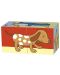 Дървени кубчета Goki - Животни, две части - 3t