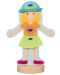 Дървена играчка Goki - Кукла за обличане - 5t