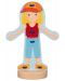 Дървена играчка Goki - Кукла за обличане - 4t