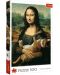 Пъзел Trefl от 500 части - Мона Лиза и мъркащо коте - 1t