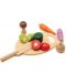 Комплект продукти за рязане Classic World - Зеленчуци за рязане. от дърво - 1t