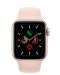 Смарт часовник Apple - S5, 40mm, златист с розова каишка - 2t