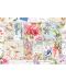 Пъзел Jumbo от 1000 части - Пощенски марки с цветя - 2t