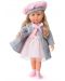 Пееща и говореща кукла Bayer - Мария, 46 cm, с куфарче и сиво палто - 3t