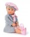 Пееща и говореща кукла Bayer - Мария, 46 cm, с куфарче и сиво палто - 4t
