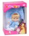 Кукла Simba Toys Маша със синя рокля и диадема, като на Снежанка - 1t