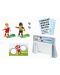 Комплект фигурки Playmobil Sports & Action - Футболисти с футболна врата - 3t