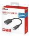 Кабел Trust - USB-C to USB 3, черен - 4t
