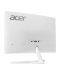 Acer ED242QRwi, 23.6" Curved VA, Anti-Glare, 4 ms, 100M:1 DCR, 250 cd/m2, FullHD 1920x1080, 75Hz, 8bit, Blue Light Shield, VGA, HDMI, White - 4t