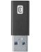 Адаптер за кола Cellularline - 7968, USB-C/USB-A, черен - 2t