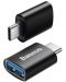 Адаптер Baseus - Ingenuity, USB-C/USB-A, черен - 3t