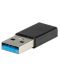 Адаптер Vivanco - 45351, USB-A/USB-C, черен - 1t