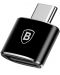 Адаптер Baseus - CATOTG-01, USB-C/USB-A, черен - 3t