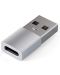 Адаптер Satechi - Aluminum, USB-A/USB-C, сребрист - 1t