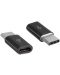 Адаптер VCom - CA433, USB-C/Micro USB, черен/кафяв - 1t