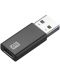 Адаптер за кола Cellularline - 7968, USB-C/USB-A, черен - 1t
