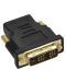 Адаптер Vivanco - 47074, HDMI/DVI, черен - 1t