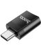 Адаптер Hoco - OTG UA17, USB-C/USB-A, черен - 2t