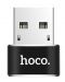 Адаптер Hoco - UA6, USB-C/USB-A, черен - 1t
