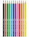 Комплект акварелни моливи Milan - Триъгълни, 12 цвята, с четка - 2t