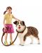 Фигурка Schleich от серията Ферма - Комплект момиче с куче и колибка - 4t