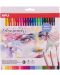 Акварелни цветни моливи Apli - 24 цвята + четка - 2t