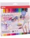 Акварелни цветни моливи Apli - 24 цвята + четка - 1t