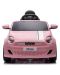 Акумулаторна кола Chipolino - Fiat 500, розова - 2t