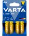 Алкални батерии VARTA - Longlife, AA, 4 бр. - 1t