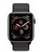 Смарт часовник Apple S4 - 44mm, сив, черен loop - 3t