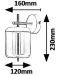 Аплик Rabalux - Delice 5025, LED, IP20, 6W, опушено стъкло, черно-бронзов - 2t
