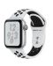 Смарт часовник Apple Nike + S4 - 40mm, сребрист, сребриста/черна силиконова каишка - 1t
