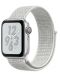 Смарт часовник Apple Nike + S4 - 40mm, сребрист, summite white sport loop - 1t