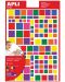 Самозалепващи стикери Apli - Четириъгълници, 7 цвята, 756 броя - 1t