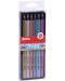 Комплект цветни джъмбо моливи APLI - 6 цвята, металик - 1t