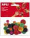 Цветни дървени копчета Apli - 1t
