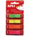 Индекс листчета APLI, 4 неонови цвята, 12 х 45 mm, 160 броя - 1t
