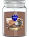 Ароматна свещ в буркан Bispol Aura - Cinnamon-Cloves, 500 g - 1t