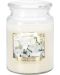 Ароматна свещ  буркан Bispol Aura - Premium line, White flowers, 500 g - 1t