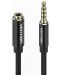 Аудио кабел Vention - TRRS, жак 3.5 mm/жак 3.5 mm, 1.5 m, черен - 1t