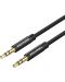 Аудио кабел Vention -  BAGBD, жак 3.5 mm/жак 3.5 mm, 0.5 m, черен - 1t