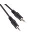 Аудио кабел VCom - CV201, жак 3.5 mm/жак 3.5 mm, 3 m, черен - 2t