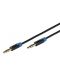 Аудио кабел Vivanco - жак 3.5 mm/жак 3.5 mm, 1.2 m, черен/син - 1t
