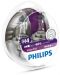 Автомобилни крушки Philips - H4, Vision plus +60% more light, 12V, 60/55W, P43t-38, 2 броя - 1t