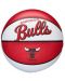 Баскетболна топка Wilson - NBA Team Retro Mini Chicago Bulls, червена - 1t
