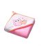 Кърпа за баня с качулка Babyono, розова - 1t